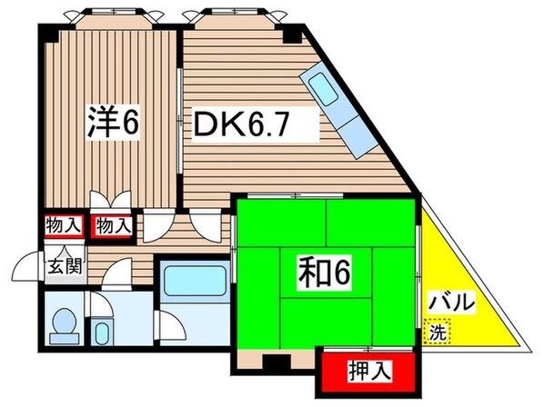 ＵＮＯマンションの物件間取画像